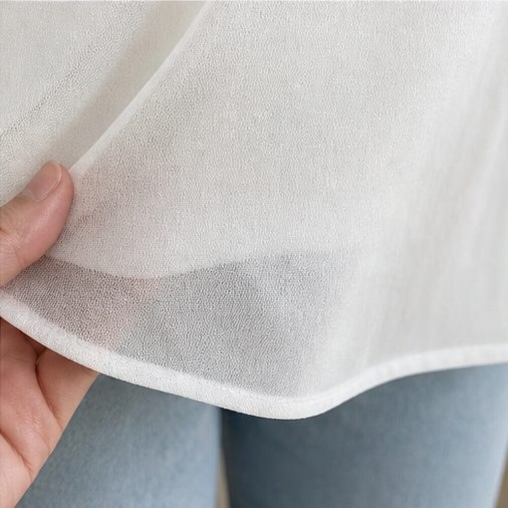 White Button Blouse - Picture 6 of 6